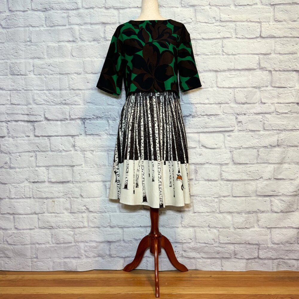 Kara-Line Green Floral Cropped Top - Picture 5 of 9